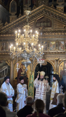 Erzbischöfliche Göttliche Liturgie im Kloster des heiligen Georg Epanosifis und Erzbischöfliches Trisagion zum Gedenken an Metropolit Michael von Austria